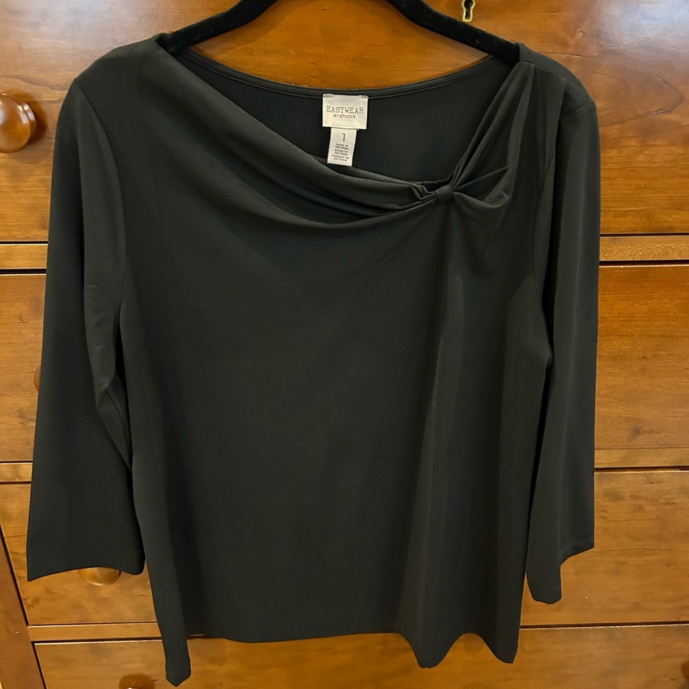 Chico's Easywear Black Top, size 1